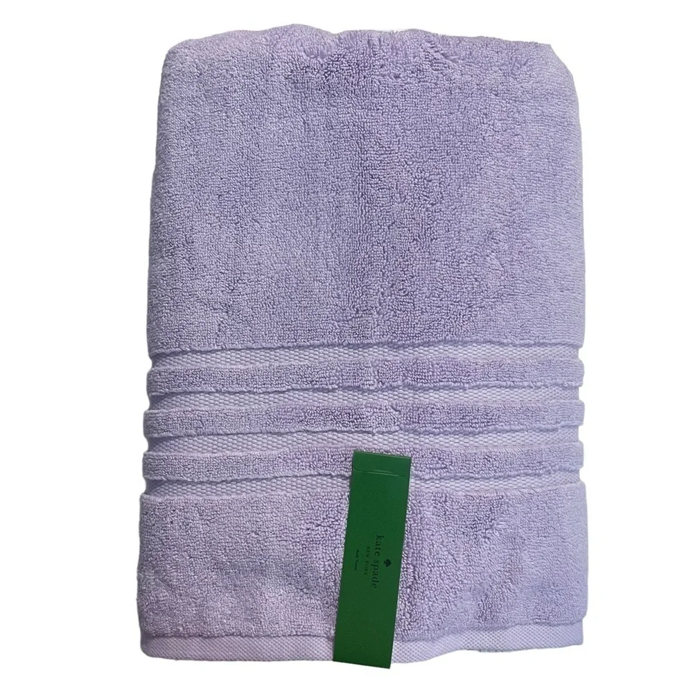 Kate Spade New York light purple lilac Bath Towel Set of 2 NWT